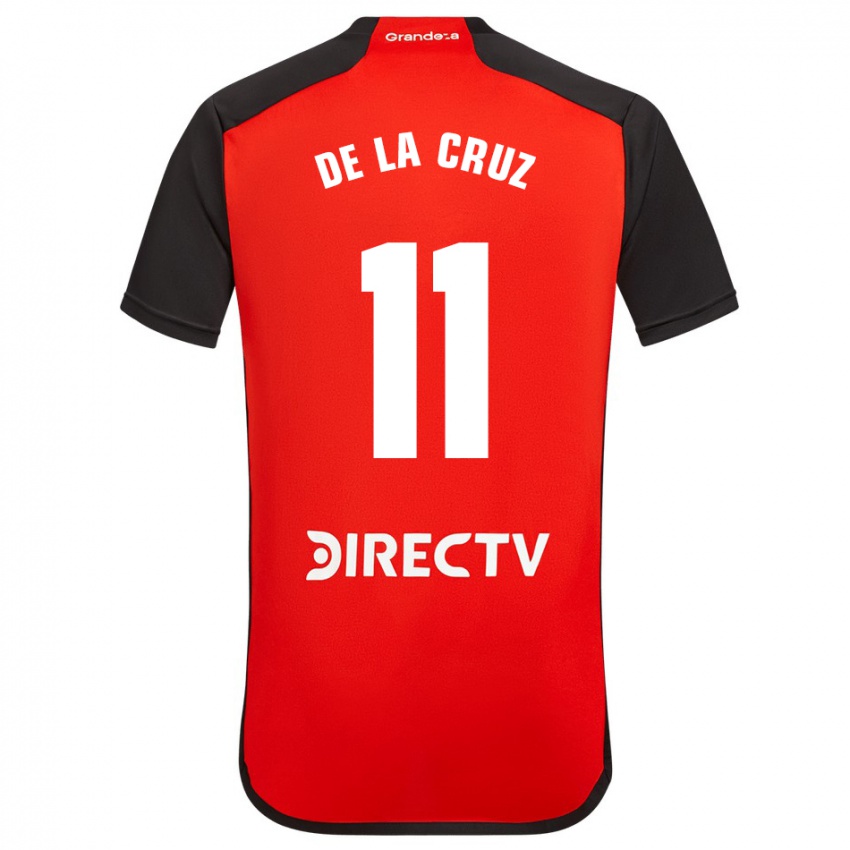 Bambino Maglia Nicolas De La Cruz #11 Rosso Kit Gara Away 2023/24 Maglietta