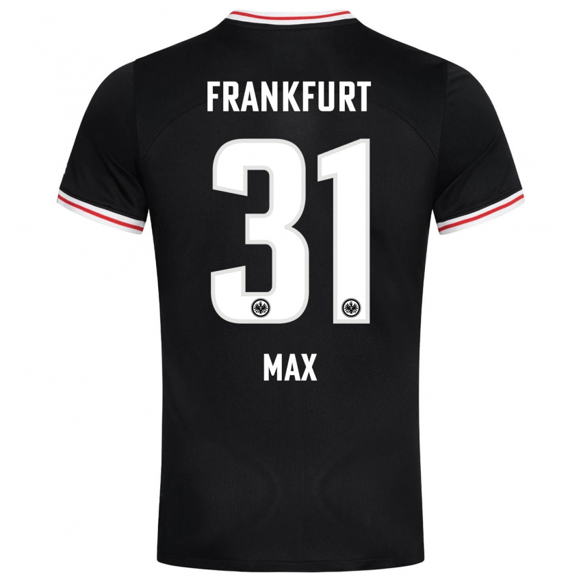 Bambino Maglia Philipp Max #31 Nero Kit Gara Away 2023/24 Maglietta