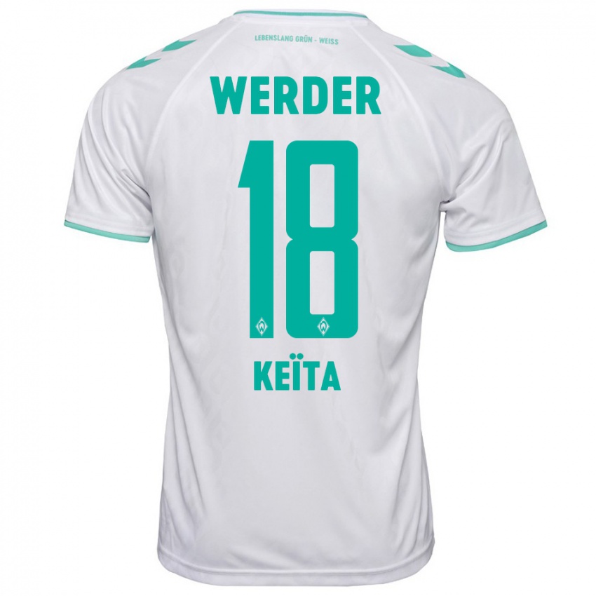 Bambino Maglia Naby Keïta #18 Bianco Kit Gara Away 2023/24 Maglietta