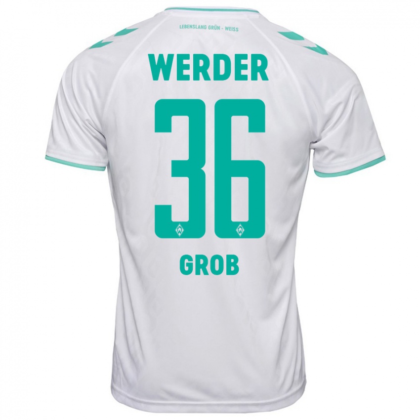 Bambino Maglia Christian Groß #36 Bianco Kit Gara Away 2023/24 Maglietta