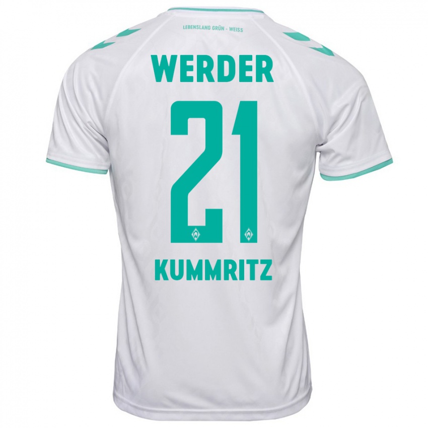 Bambino Maglia Liam Kümmritz #21 Bianco Kit Gara Away 2023/24 Maglietta