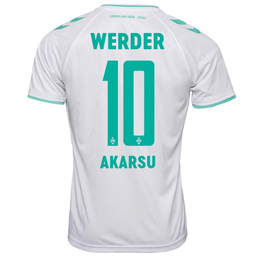 Bambino Maglia Mikail Bura Akarsu #10 Bianco Kit Gara Away 2023/24 Maglietta