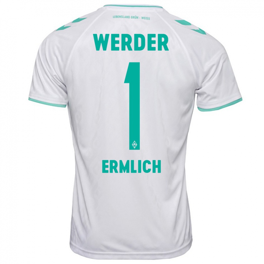 Bambino Maglia Kjell Ermlich #1 Bianco Kit Gara Away 2023/24 Maglietta