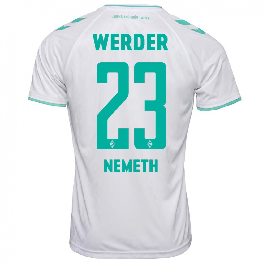 Bambino Maglia Hanna Nemeth #23 Bianco Kit Gara Away 2023/24 Maglietta