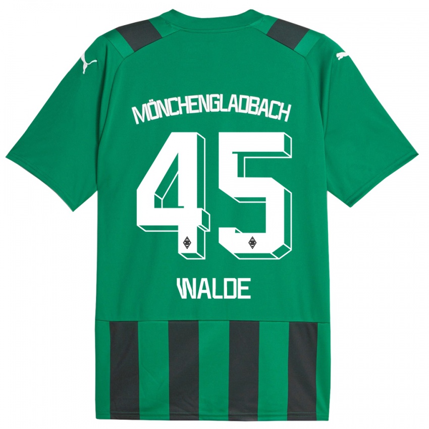 Bambino Maglia Simon Walde #45 Nero Verde Kit Gara Away 2023/24 Maglietta