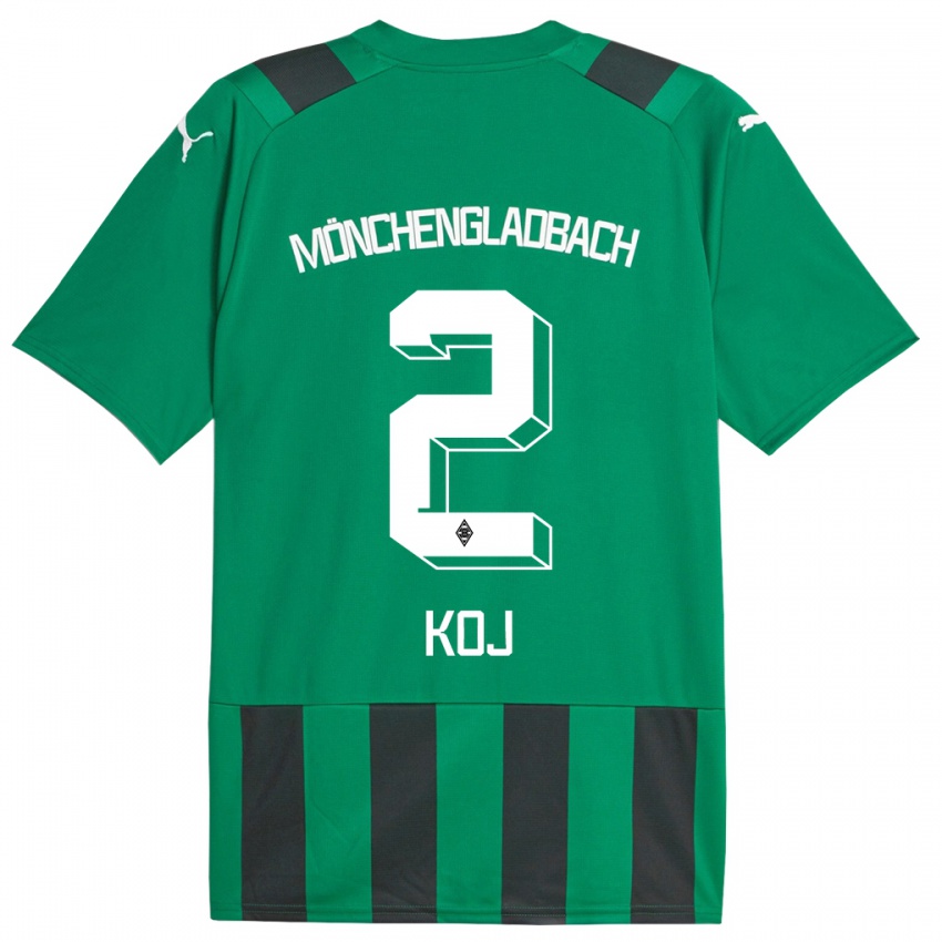 Bambino Maglia Julia Koj #2 Nero Verde Kit Gara Away 2023/24 Maglietta