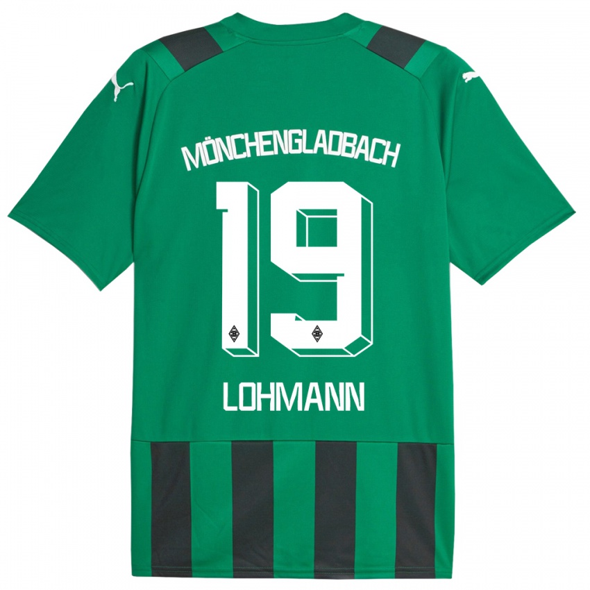 Bambino Maglia Mona Lohmann #19 Nero Verde Kit Gara Away 2023/24 Maglietta