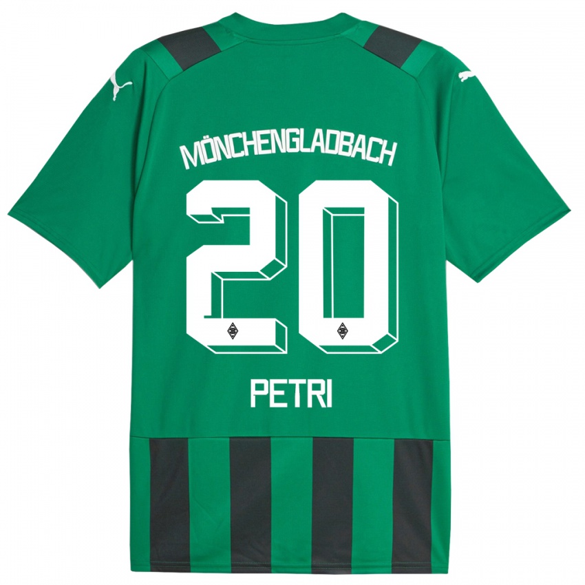 Bambino Maglia Paula Petri #20 Nero Verde Kit Gara Away 2023/24 Maglietta