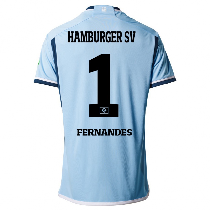 Bambino Maglia Daniel Heuer Fernandes #1 Blu Kit Gara Away 2023/24 Maglietta
