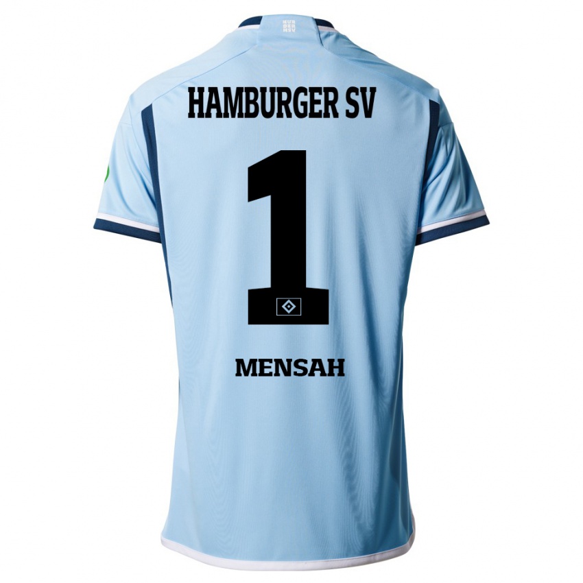 Bambino Maglia Steven Mensah #1 Blu Kit Gara Away 2023/24 Maglietta