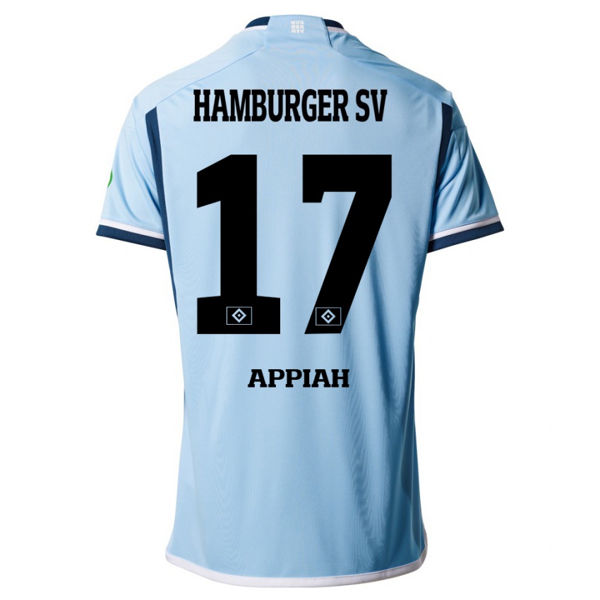 Bambino Maglia Emmanuel Appiah #17 Blu Kit Gara Away 2023/24 Maglietta