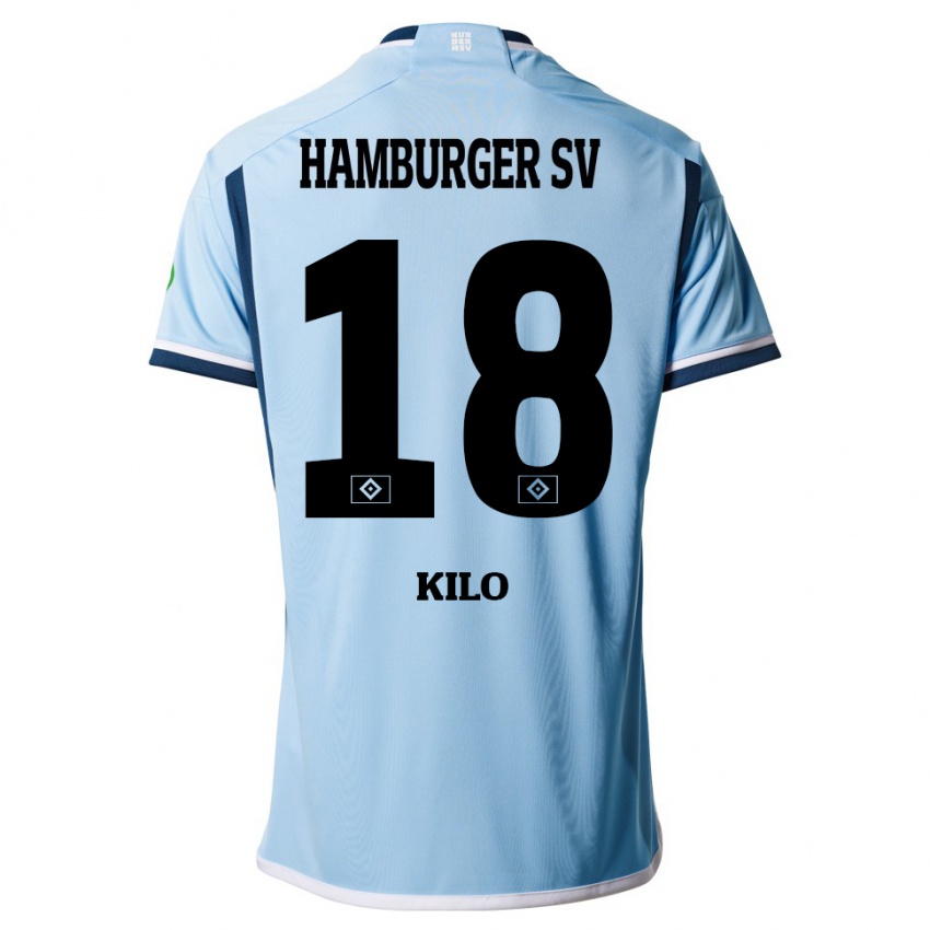 Bambino Maglia Jesse Kilo #18 Blu Kit Gara Away 2023/24 Maglietta