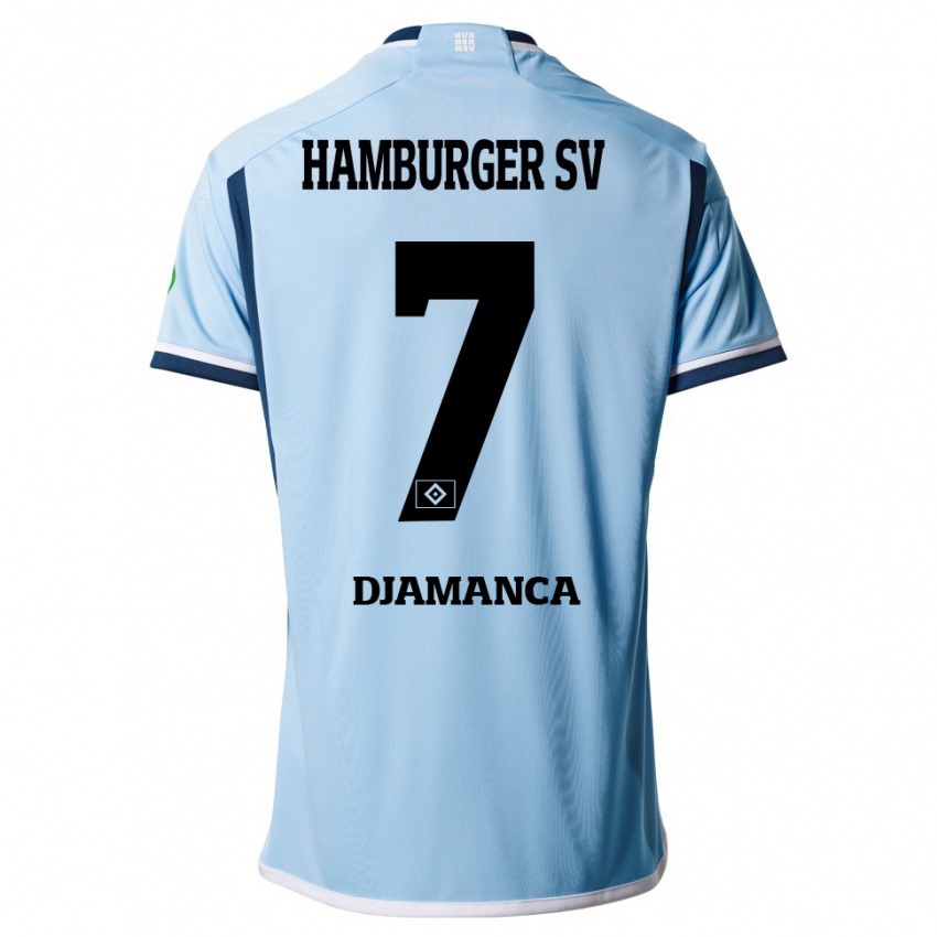 Bambino Maglia Ismaila Djamanca #7 Blu Kit Gara Away 2023/24 Maglietta