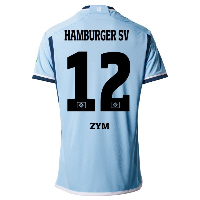 Bambino Maglia Marcel Zym #12 Blu Kit Gara Away 2023/24 Maglietta