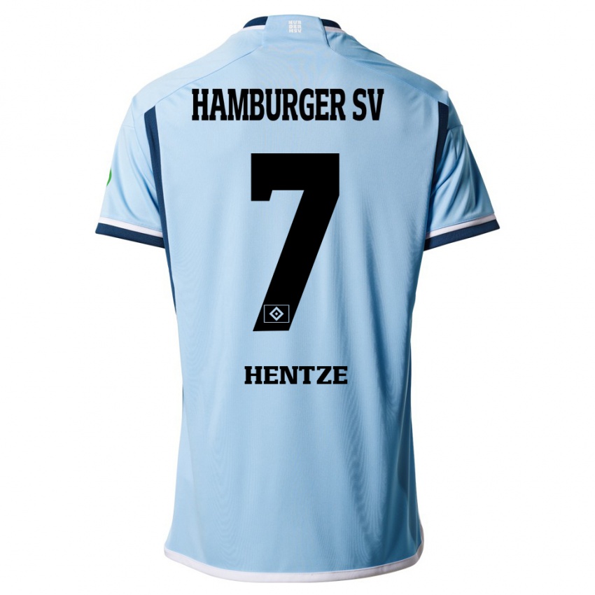 Bambino Maglia Tanita-Tammy Hentze #7 Blu Kit Gara Away 2023/24 Maglietta