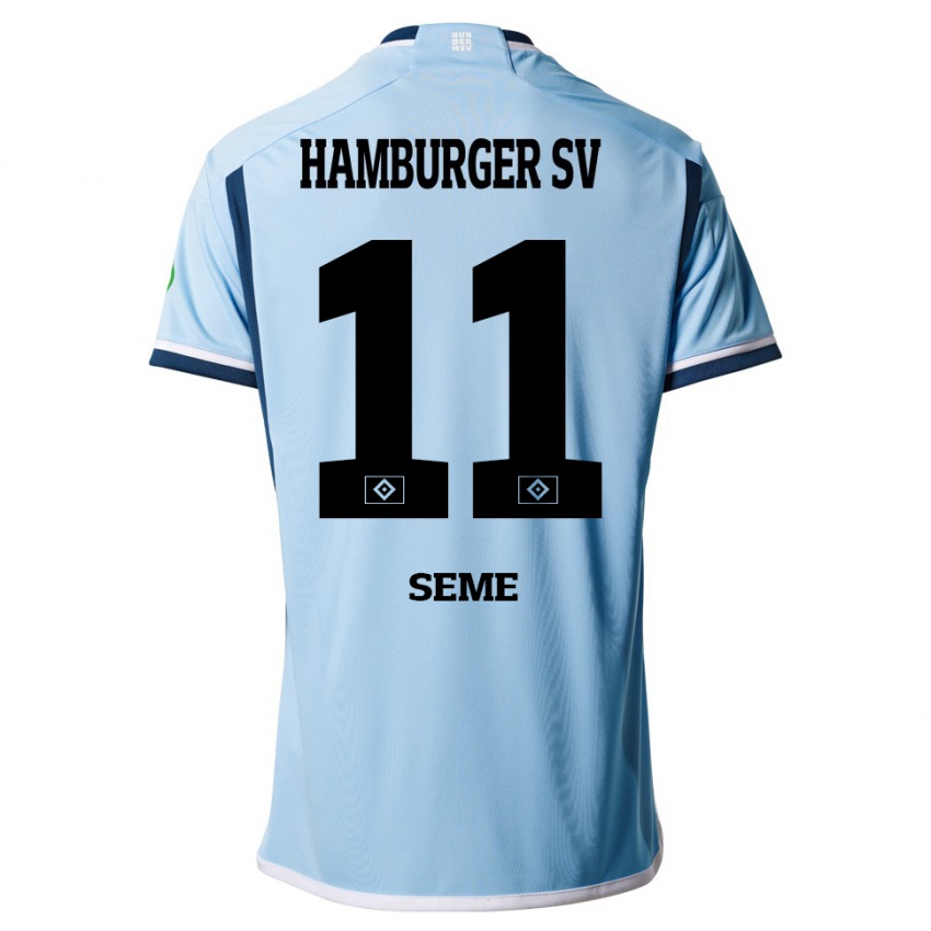 Bambino Maglia Anna-Katharina Seme #11 Blu Kit Gara Away 2023/24 Maglietta