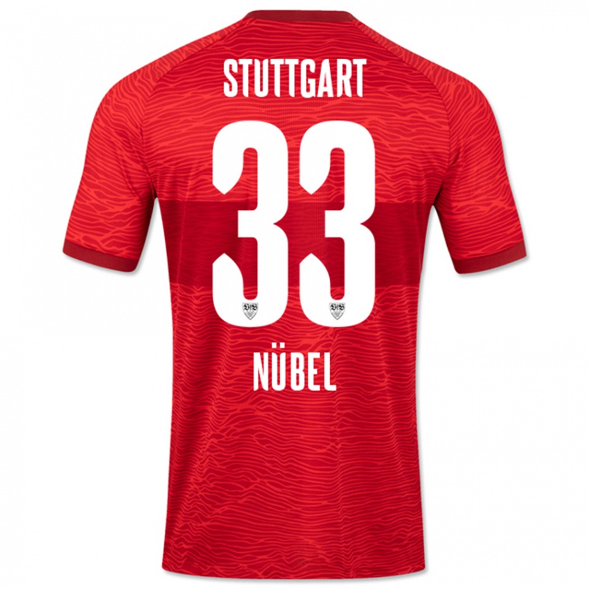 Bambino Maglia Alexander Nübel #33 Rosso Kit Gara Away 2023/24 Maglietta