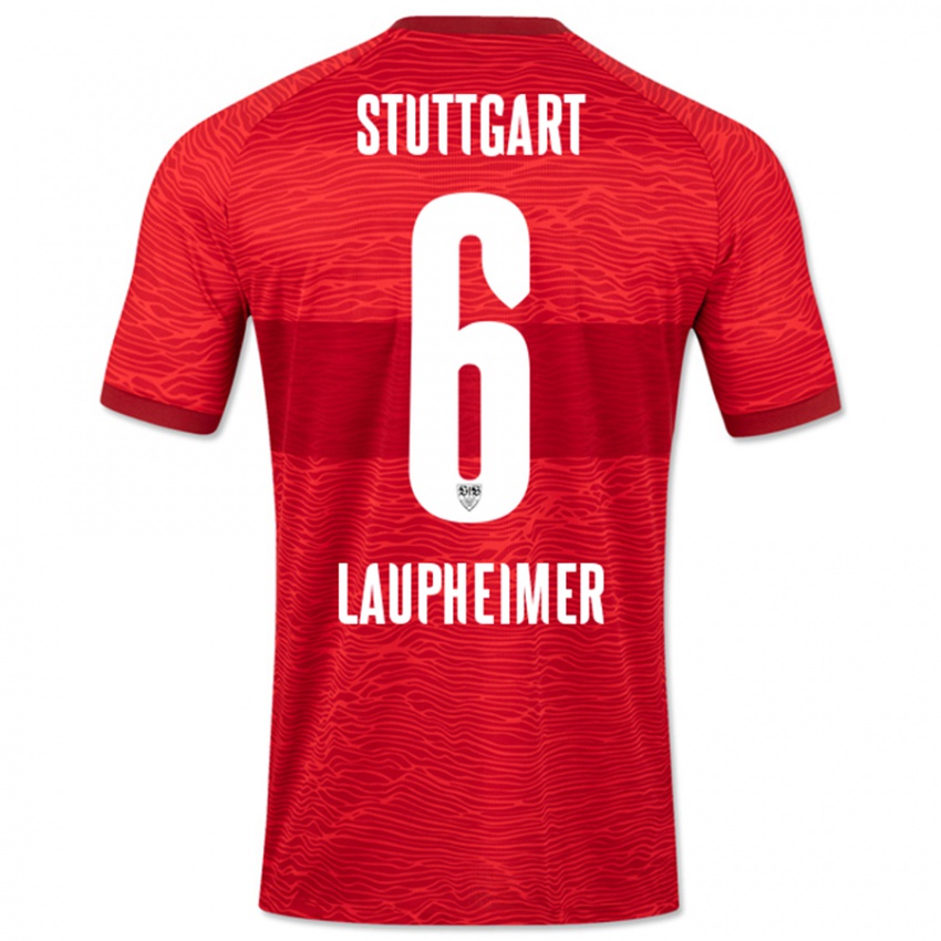 Bambino Maglia Lukas Laupheimer #6 Rosso Kit Gara Away 2023/24 Maglietta