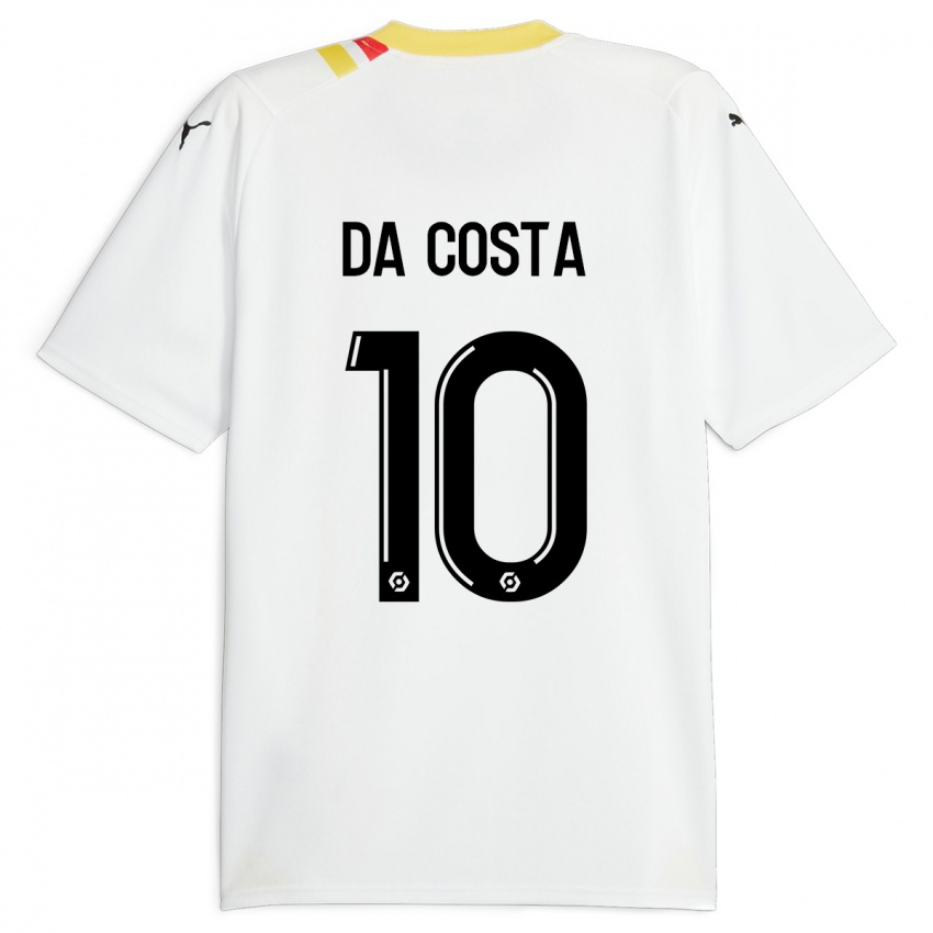 Bambino Maglia David Pereira Da Costa #10 Nero Kit Gara Away 2023/24 Maglietta