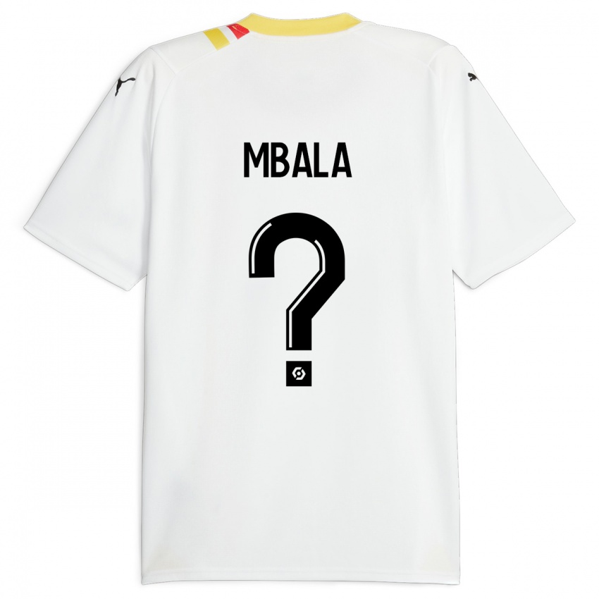 Bambino Maglia Keny Mbala #0 Nero Kit Gara Away 2023/24 Maglietta