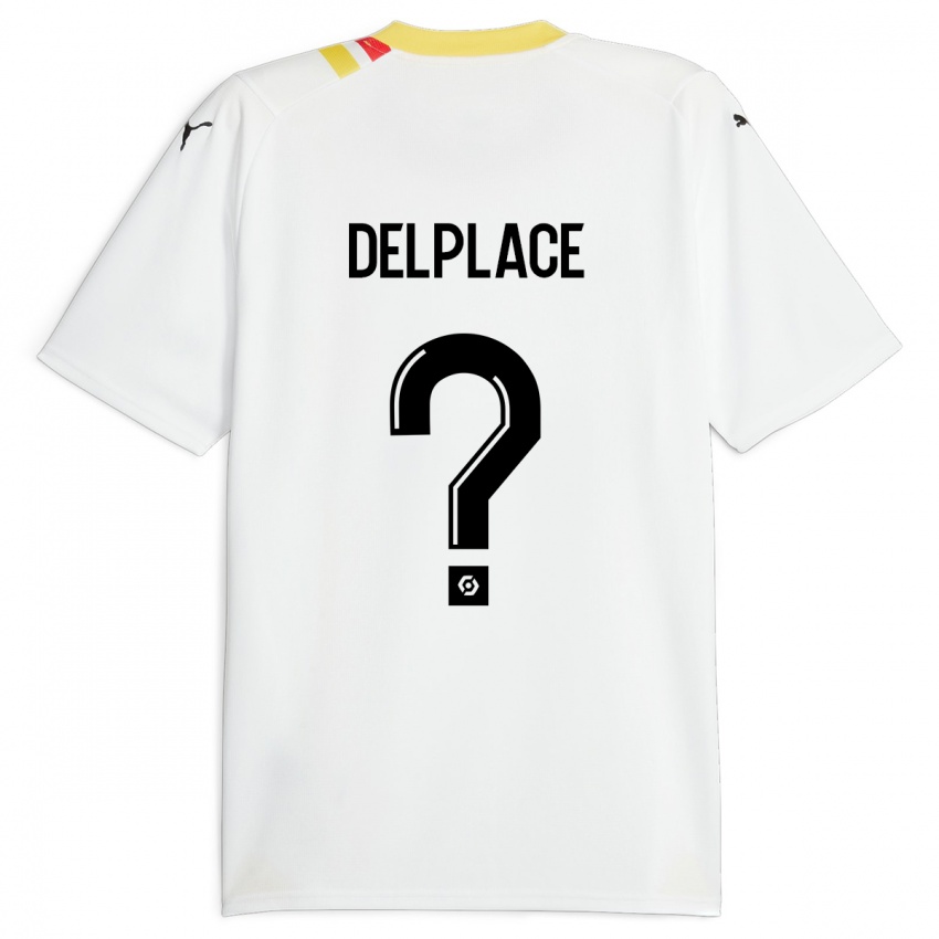 Bambino Maglia Adam Delplace #0 Nero Kit Gara Away 2023/24 Maglietta