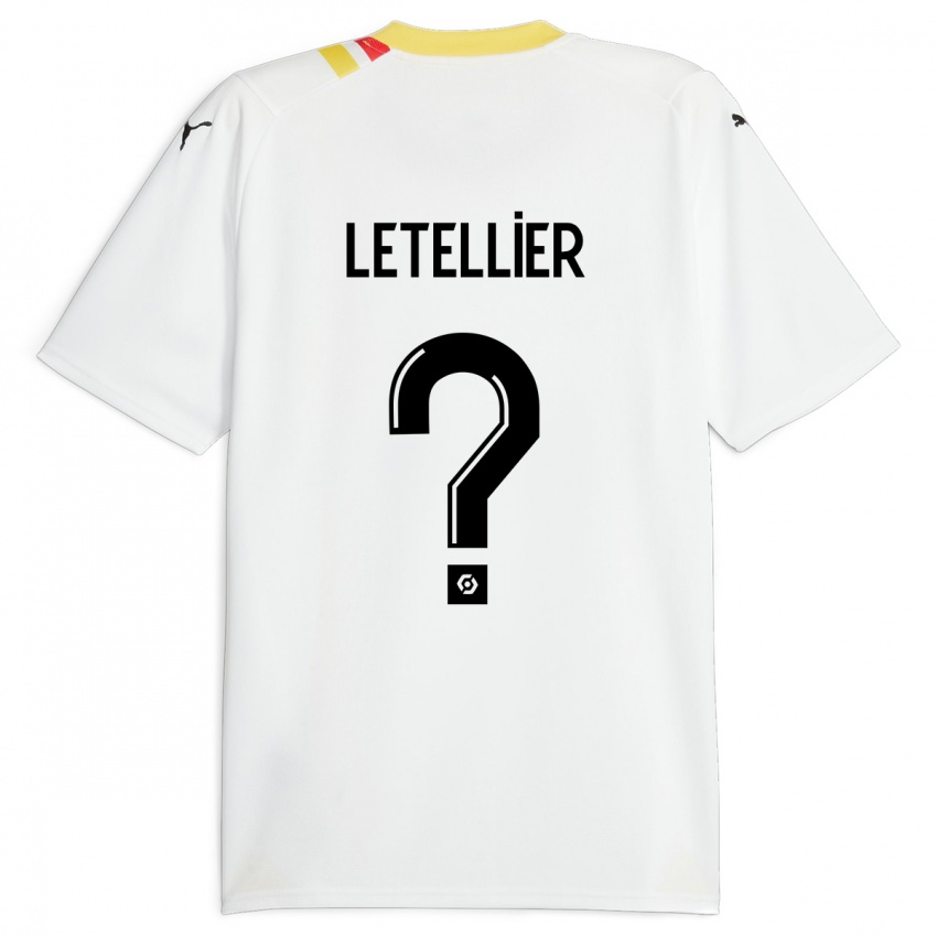 Bambino Maglia Trévor Letellier #0 Nero Kit Gara Away 2023/24 Maglietta