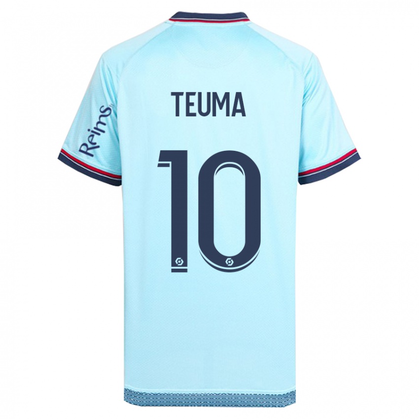 Bambino Maglia Teddy Teuma #10 Cielo Blu Kit Gara Away 2023/24 Maglietta