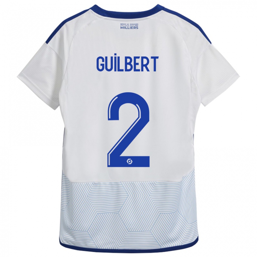 Bambino Maglia Frédéric Guilbert #2 Bianco Kit Gara Away 2023/24 Maglietta