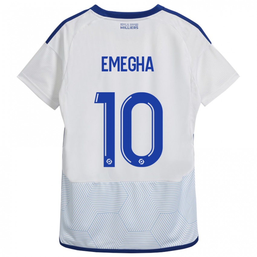 Bambino Maglia Emanuel Emegha #10 Bianco Kit Gara Away 2023/24 Maglietta