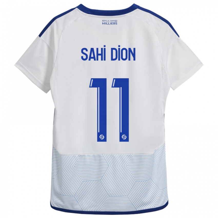 Bambino Maglia Moïse Sahi Dion #11 Bianco Kit Gara Away 2023/24 Maglietta