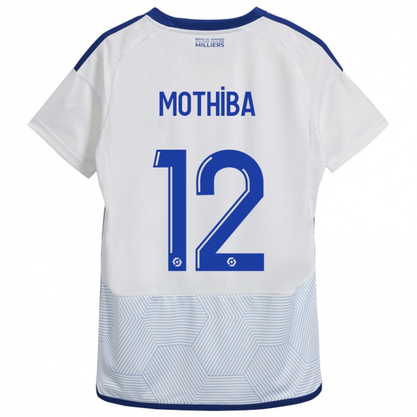 Bambino Maglia Lebo Mothiba #12 Bianco Kit Gara Away 2023/24 Maglietta