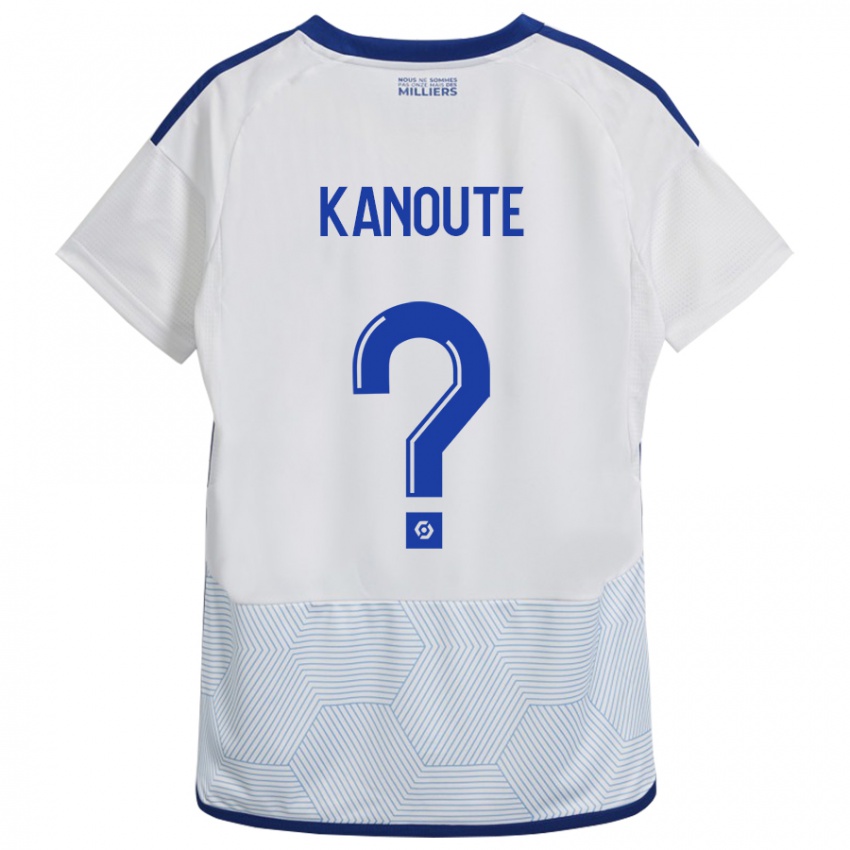 Bambino Maglia Mahamadou Kanouté #0 Bianco Kit Gara Away 2023/24 Maglietta