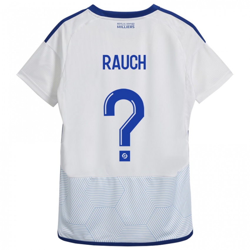 Bambino Maglia Hugo Rauch #0 Bianco Kit Gara Away 2023/24 Maglietta