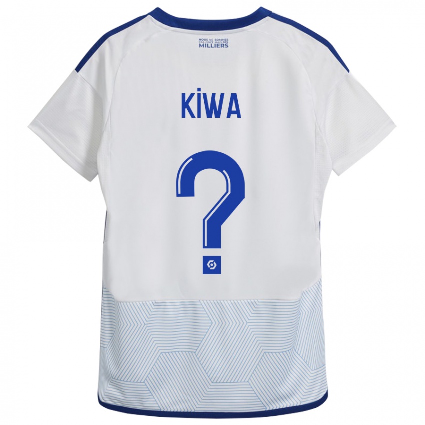 Bambino Maglia Bradel Kiwa #0 Bianco Kit Gara Away 2023/24 Maglietta