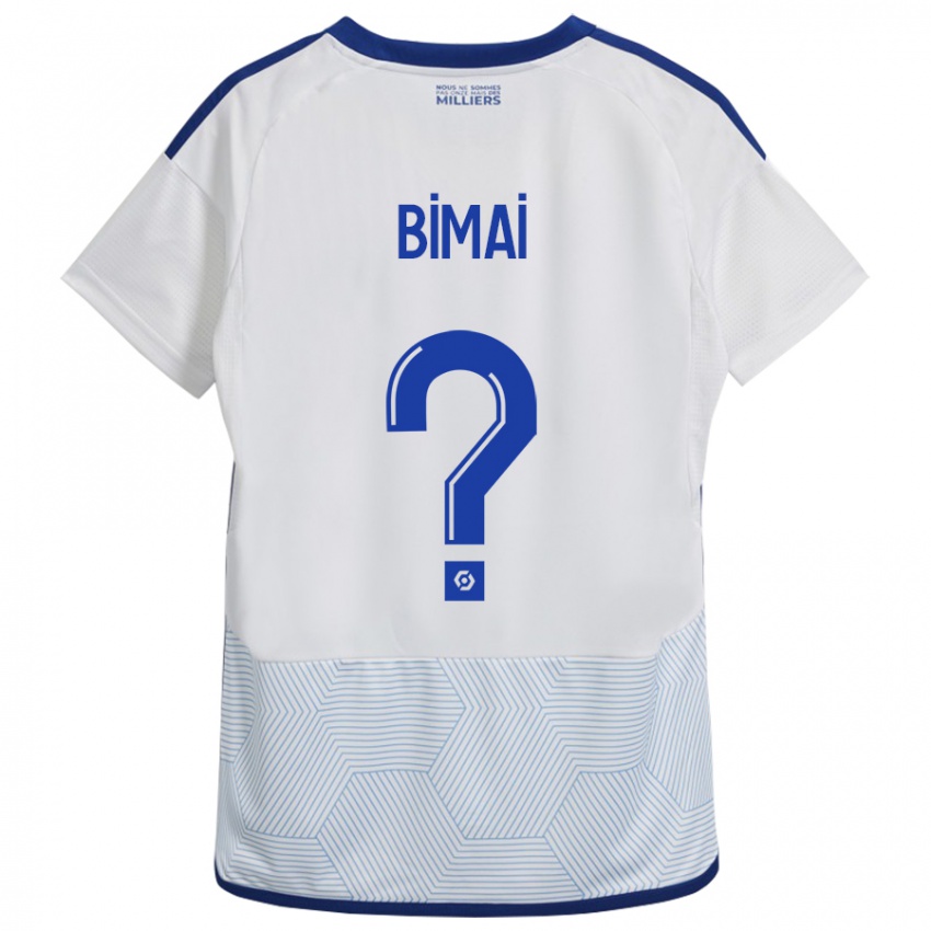 Bambino Maglia Longin Bimai #0 Bianco Kit Gara Away 2023/24 Maglietta