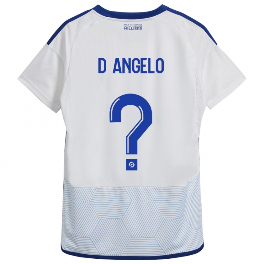 Bambino Maglia Gianni D'angelo #0 Bianco Kit Gara Away 2023/24 Maglietta