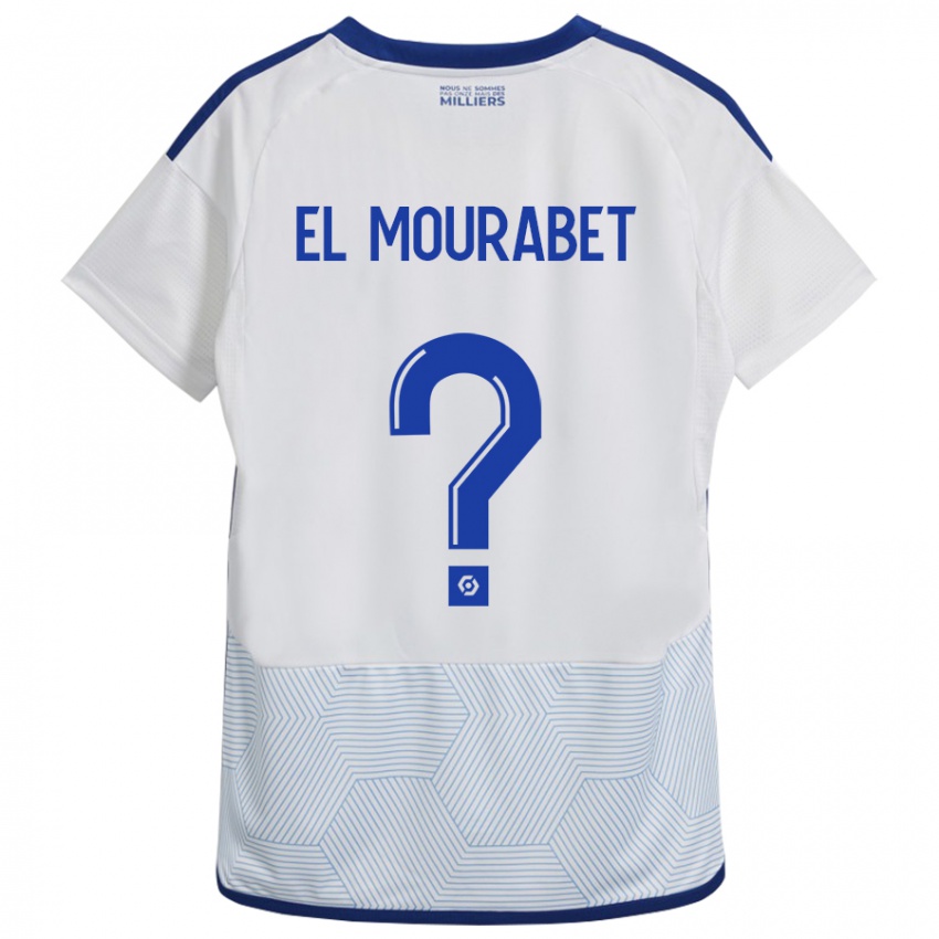 Bambino Maglia Samir El Mourabet #0 Bianco Kit Gara Away 2023/24 Maglietta