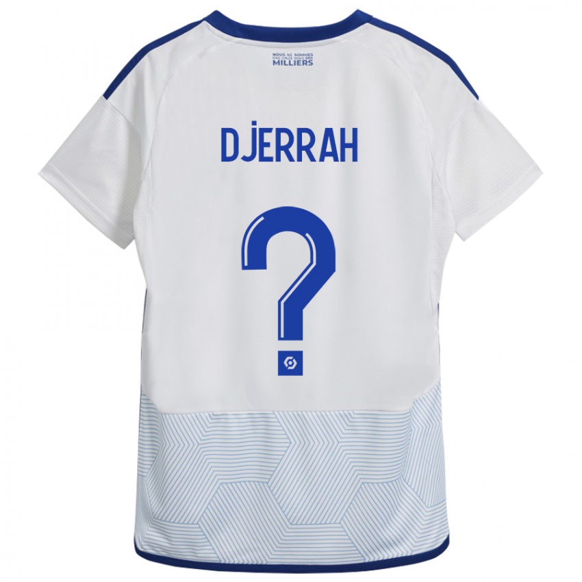 Bambino Maglia Karim Djerrah #0 Bianco Kit Gara Away 2023/24 Maglietta