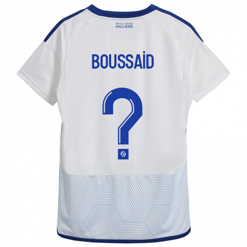 Bambino Maglia Willsem Boussaid #0 Bianco Kit Gara Away 2023/24 Maglietta