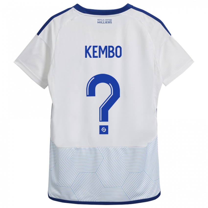 Bambino Maglia Driss Kembo #0 Bianco Kit Gara Away 2023/24 Maglietta