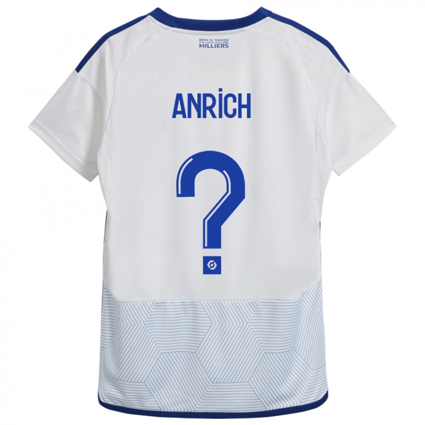 Bambino Maglia Melchior Anrich #0 Bianco Kit Gara Away 2023/24 Maglietta