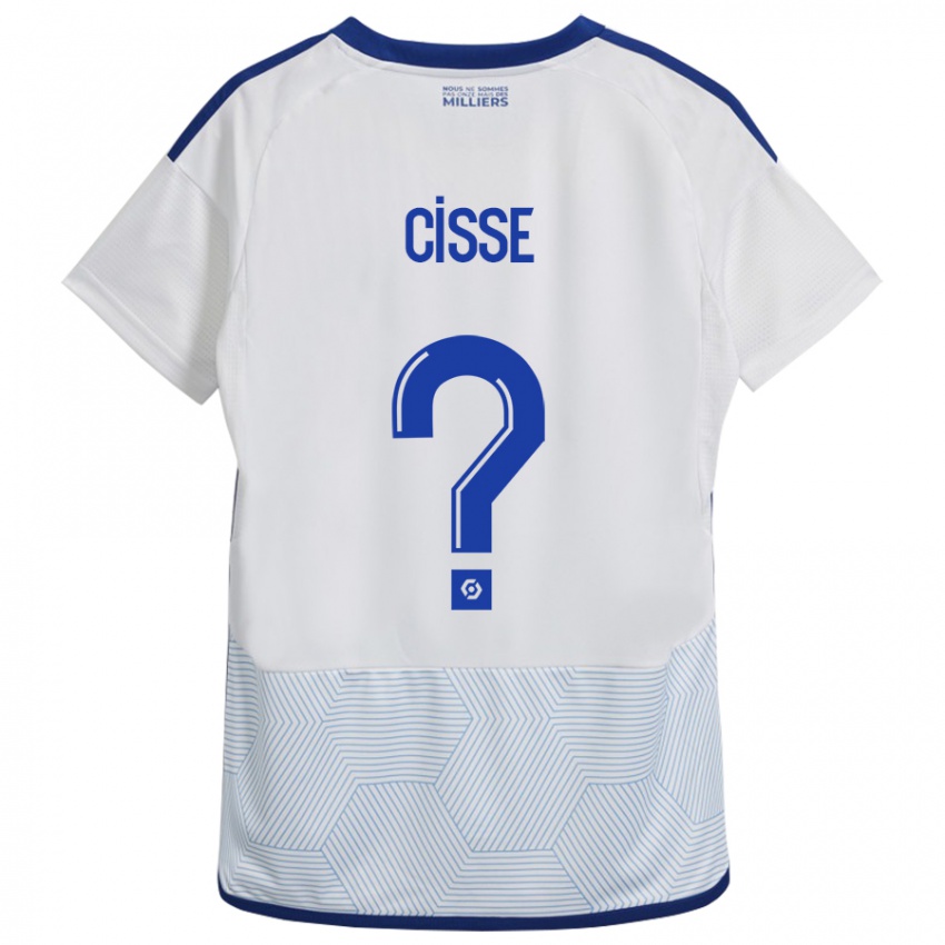 Bambino Maglia Louis Cisse #0 Bianco Kit Gara Away 2023/24 Maglietta