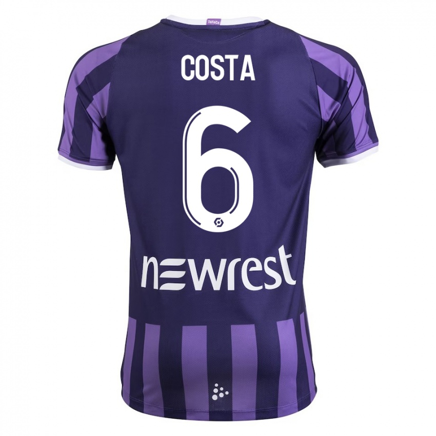 Bambino Maglia Logan Costa #6 Porpora Kit Gara Away 2023/24 Maglietta