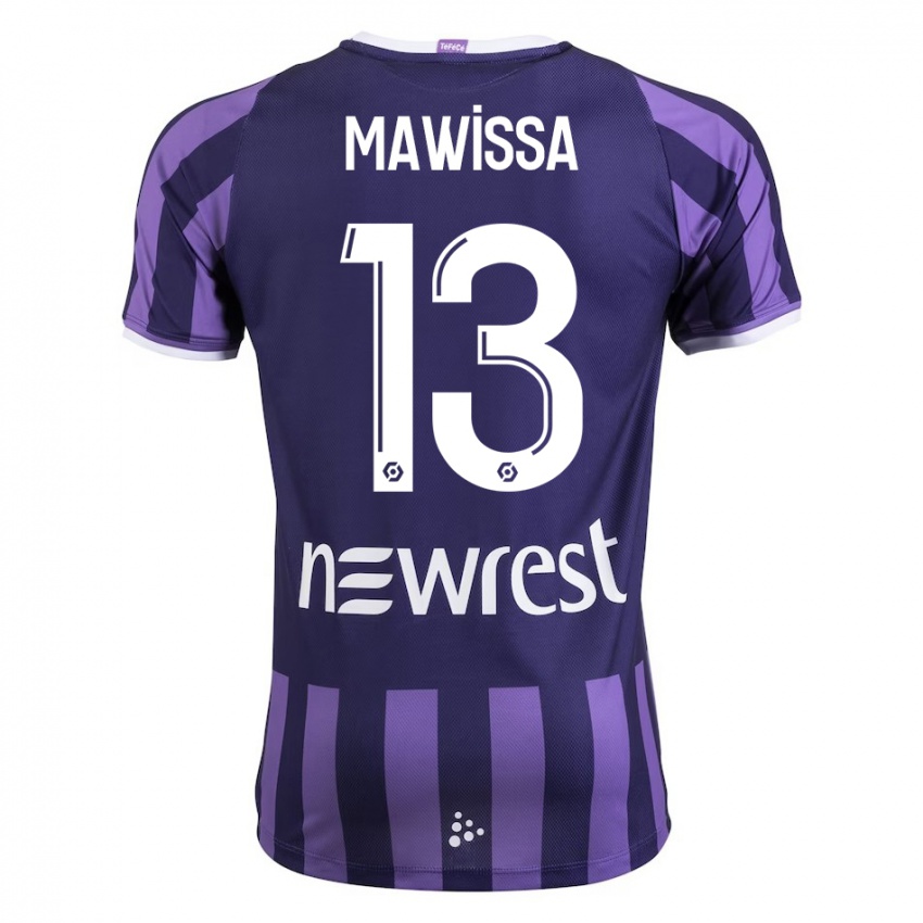 Bambino Maglia Christian Mawissa Elebi #13 Porpora Kit Gara Away 2023/24 Maglietta