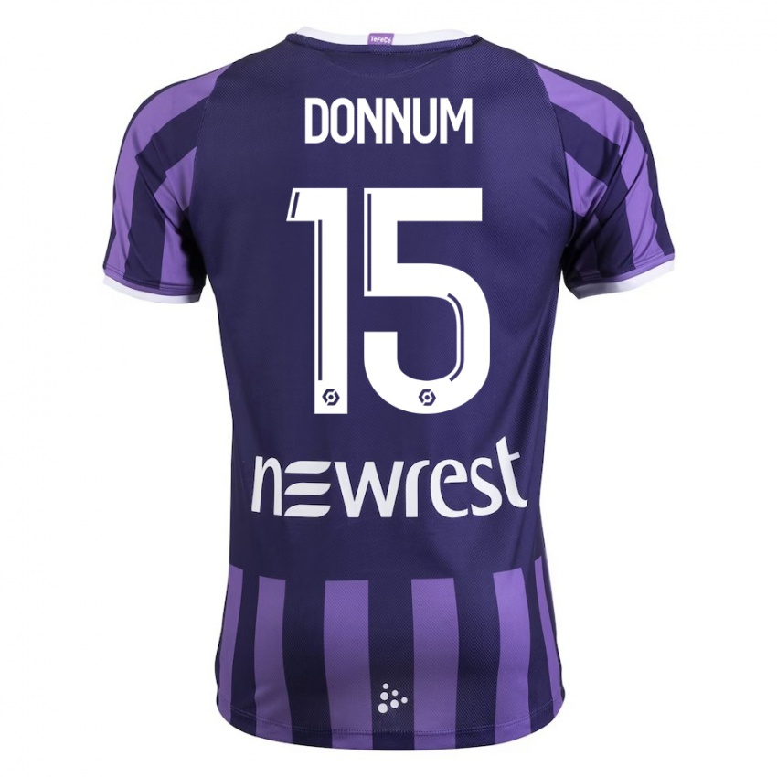 Bambino Maglia Aron Dønnum #15 Porpora Kit Gara Away 2023/24 Maglietta