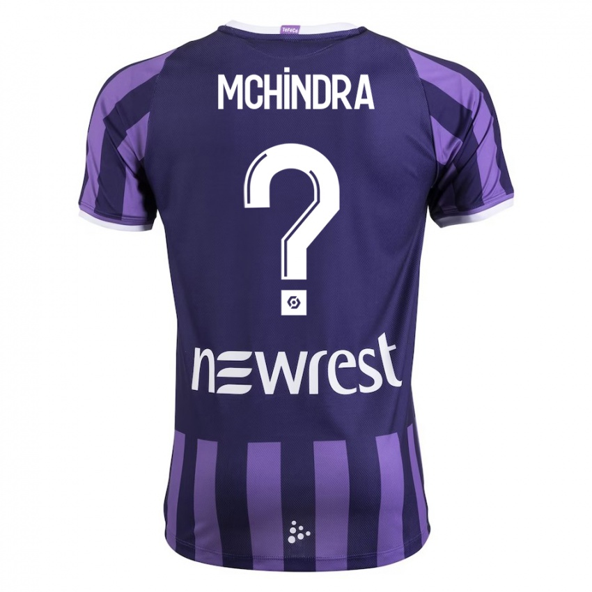 Bambino Maglia Naime Said Mchindra #0 Porpora Kit Gara Away 2023/24 Maglietta