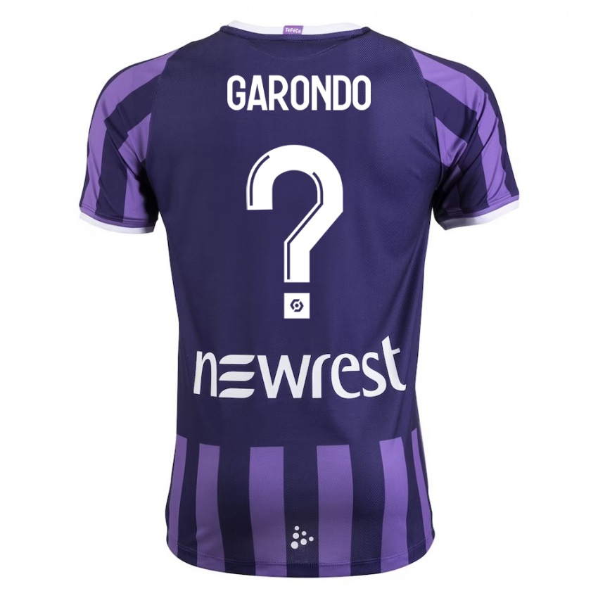 Bambino Maglia Thibaud Garondo #0 Porpora Kit Gara Away 2023/24 Maglietta