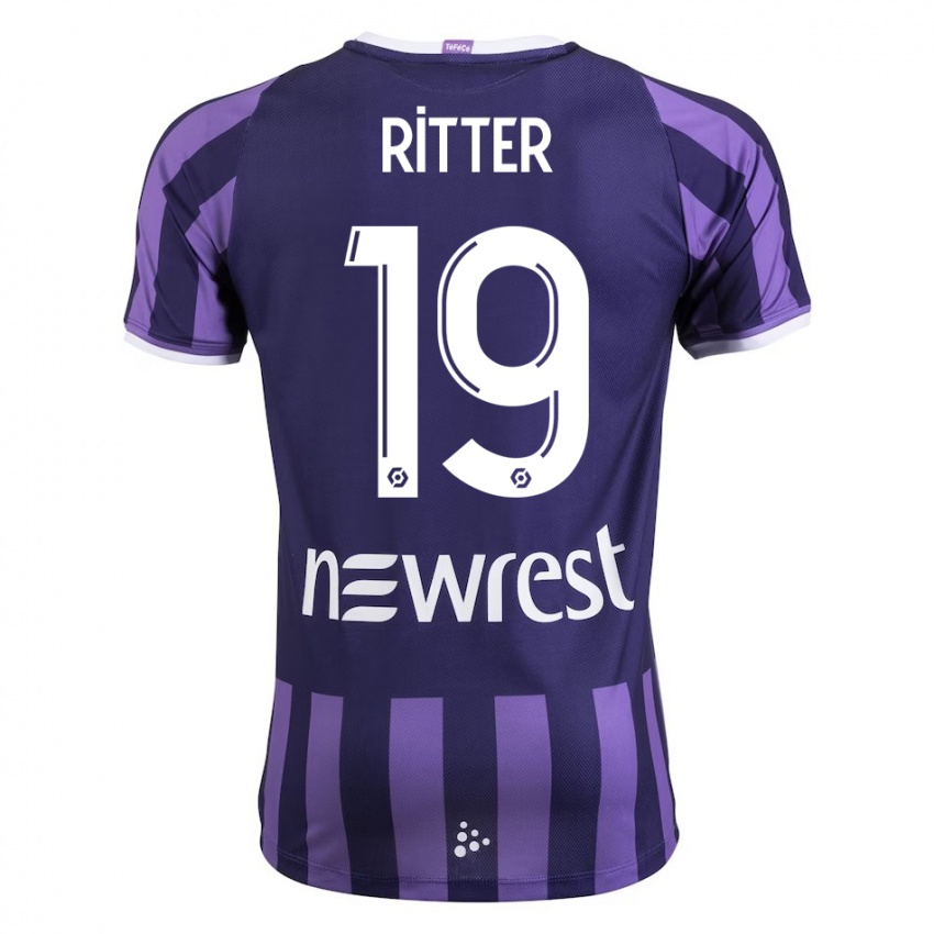 Bambino Maglia Morgane Ritter #19 Porpora Kit Gara Away 2023/24 Maglietta