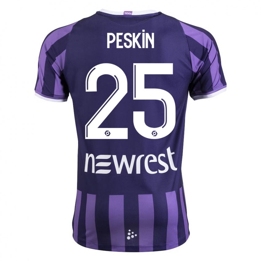 Bambino Maglia Kelso Peskin #25 Porpora Kit Gara Away 2023/24 Maglietta