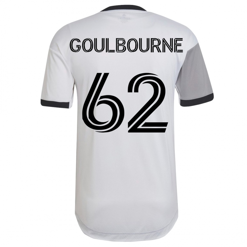 Bambino Maglia Rohan Goulbourne #62 Bianco Kit Gara Away 2023/24 Maglietta
